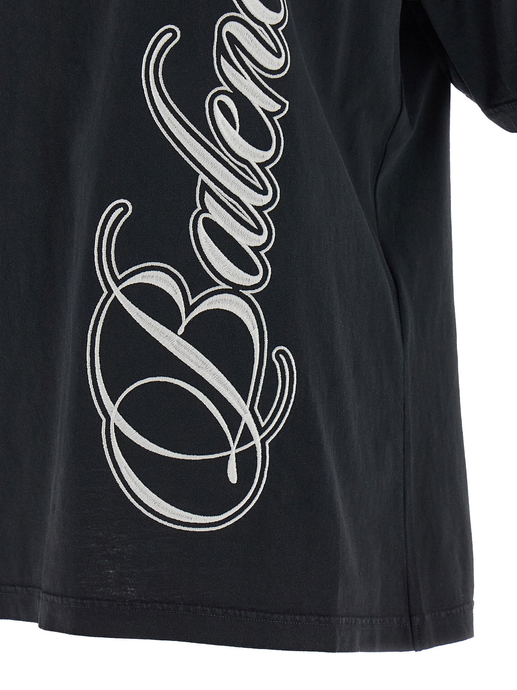 Camiseta Balenciaga de algodón negra