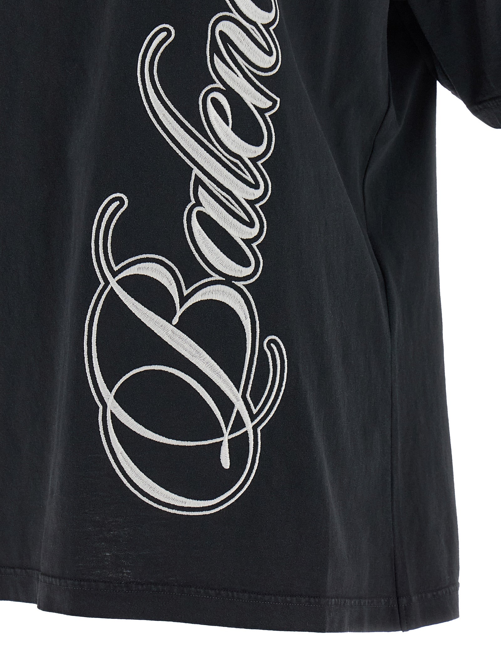 Camiseta Balenciaga de algodón negra