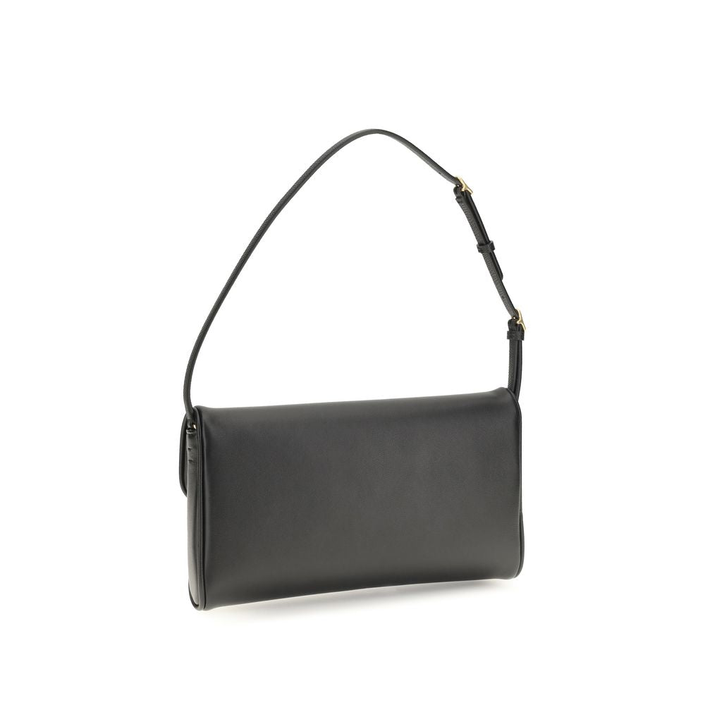 Bolso de hombro Valentino Garavani de piel de becerro marrón Bos Taurus