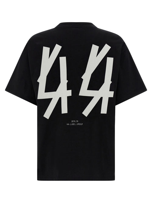Camiseta de algodón negra 44 Label Group