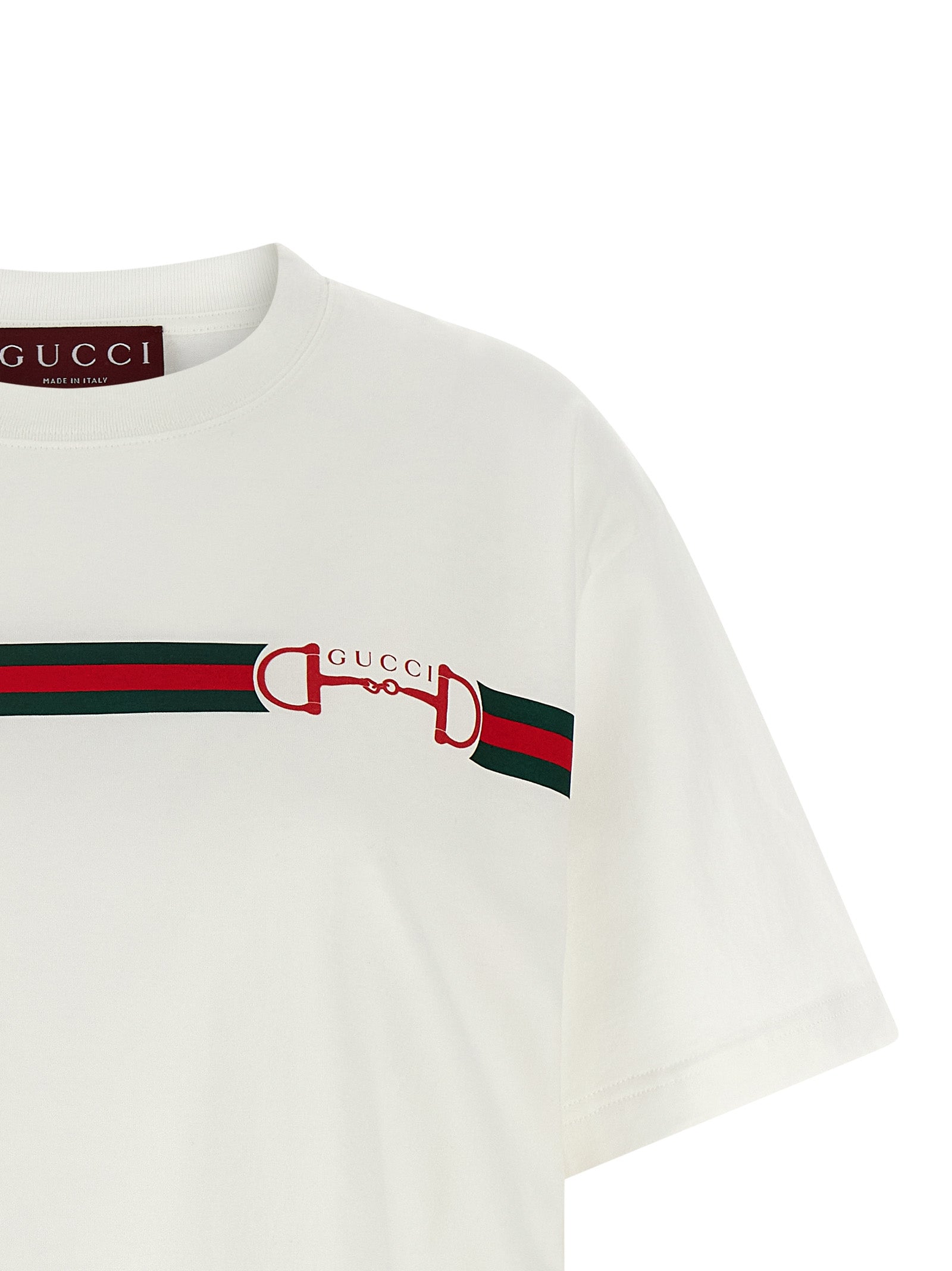 Camiseta Gucci de algodón blanco