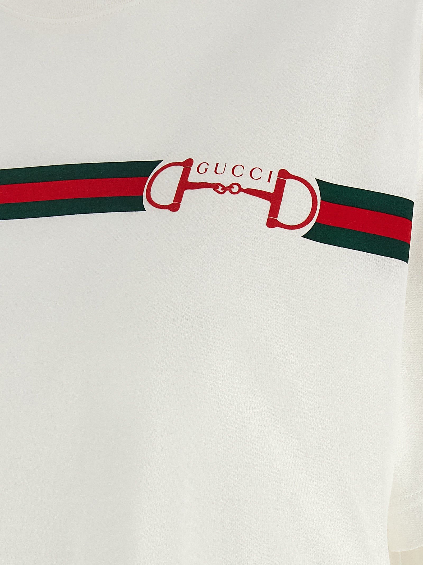 Camiseta Gucci de algodón blanco