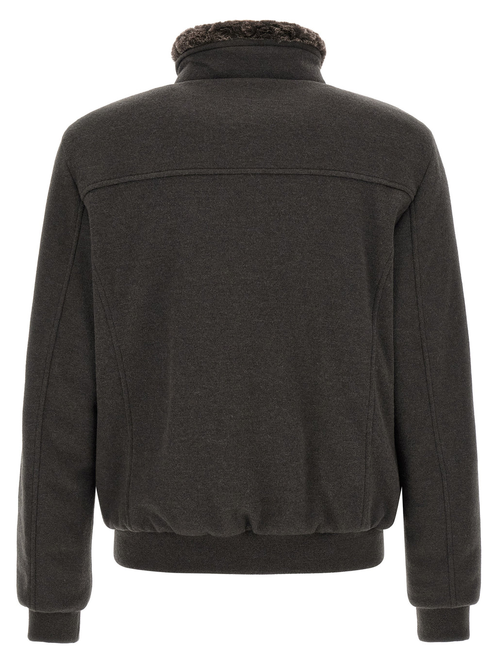 MooRER Brown Wool Bomber