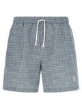 Brunello Cucinelli Blue Polyester Swim Shorts