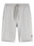 Brunello Cucinelli Gray Silk Bermuda Shorts