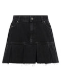Diesel Blue Cotton Long Skirt