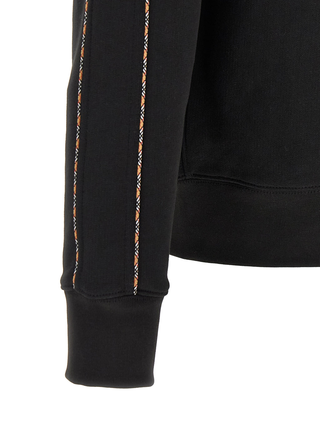Sudadera de algodón negra de Burberry
