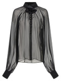 Dolce & Gabbana Black Silk Blouse