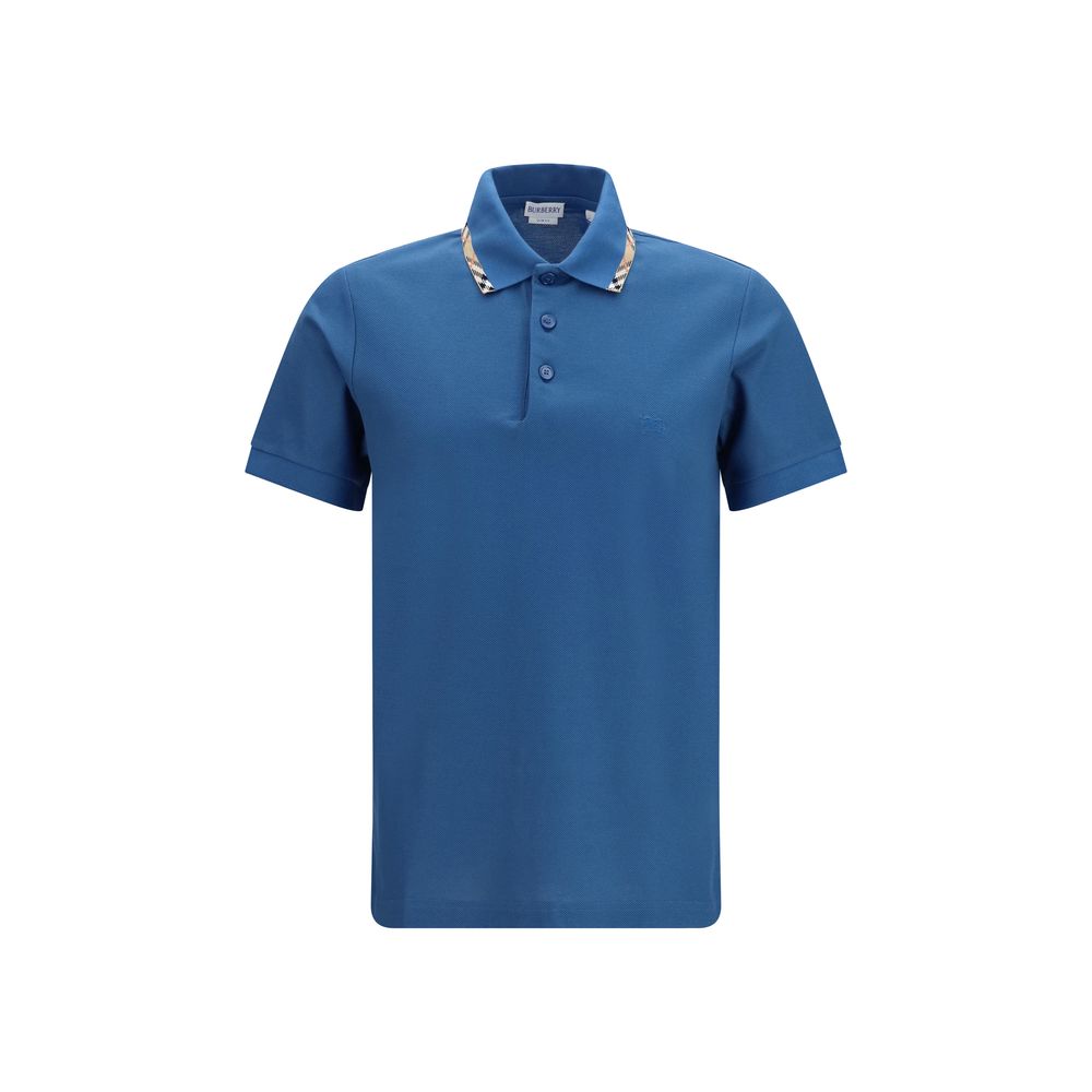 Polo de algodón azul de Burberry