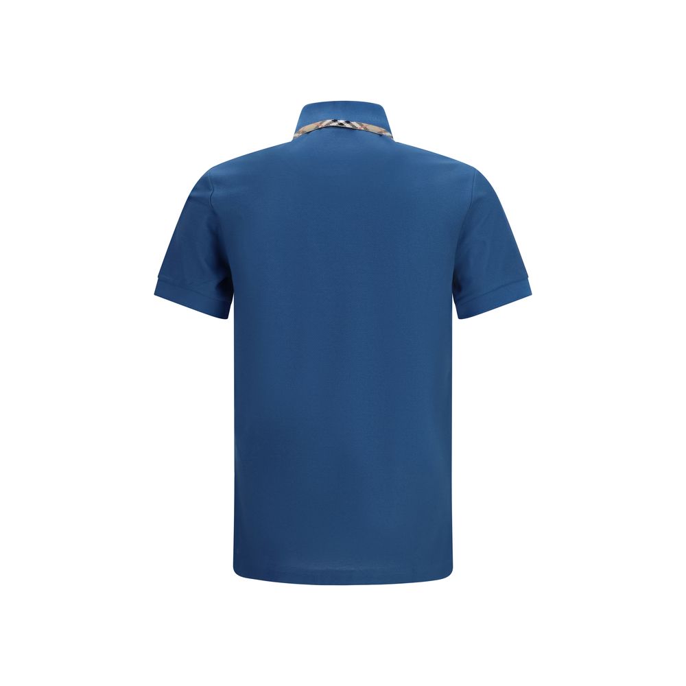 Polo de algodón azul de Burberry