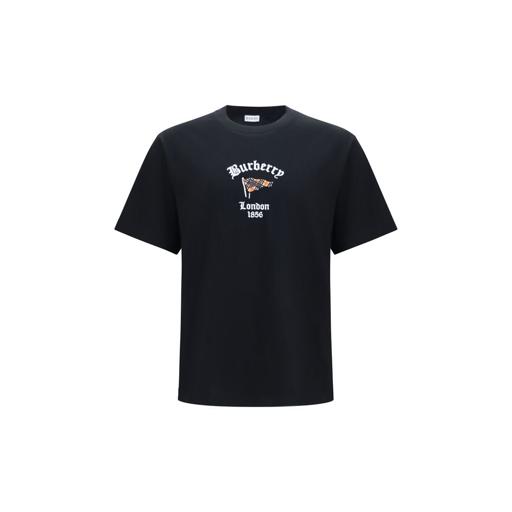 Camiseta de algodón negra de Burberry