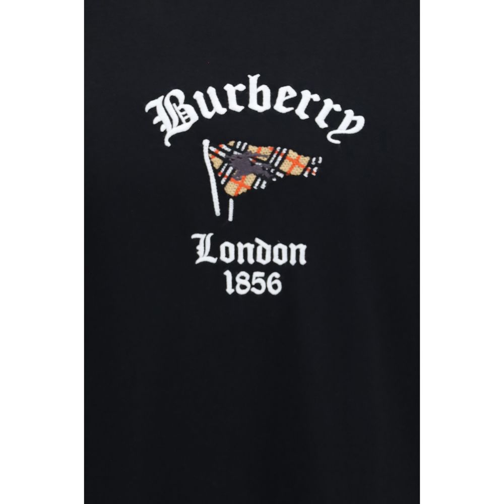 Camiseta de algodón negra de Burberry
