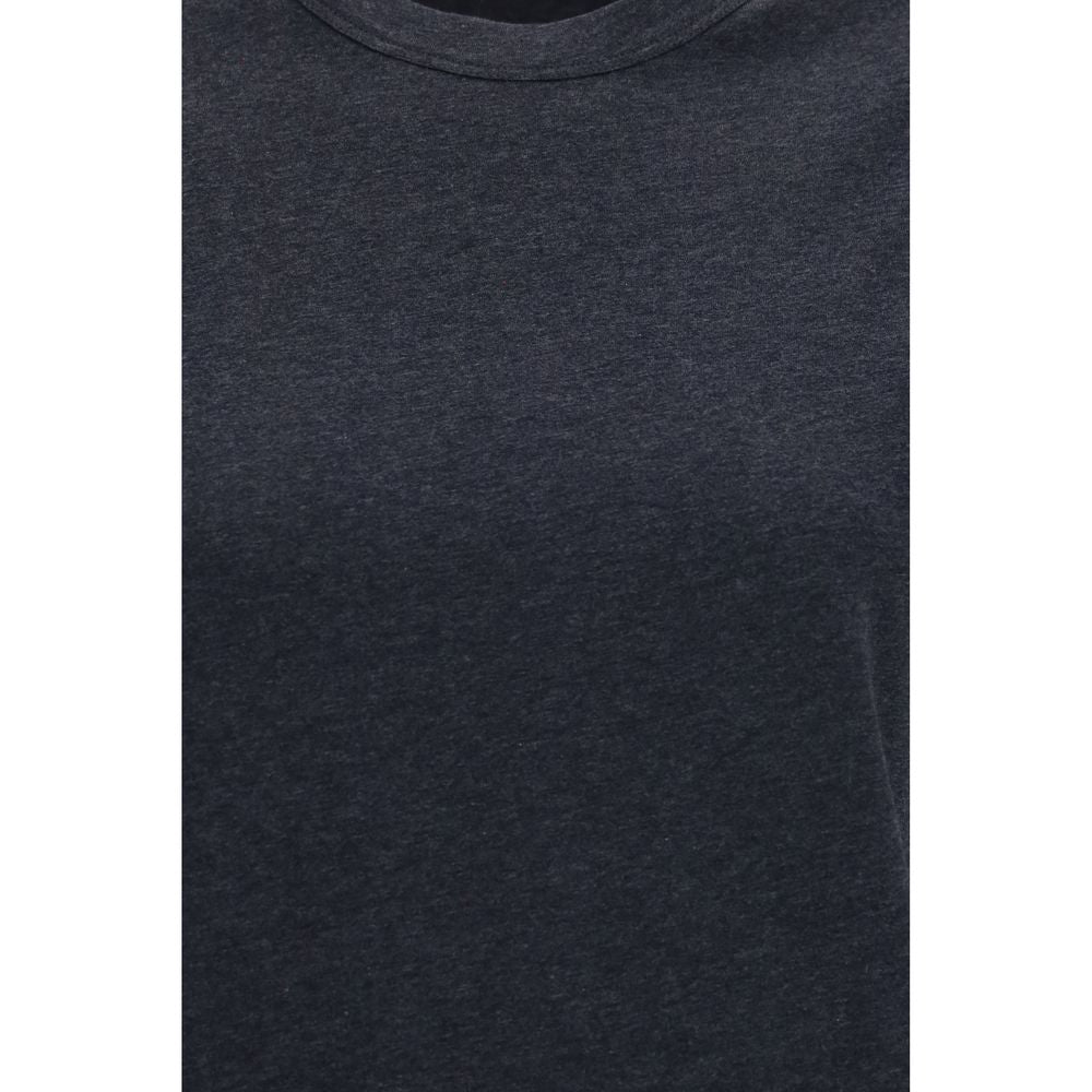 Camiseta de algodón gris Brunello Cucinelli
