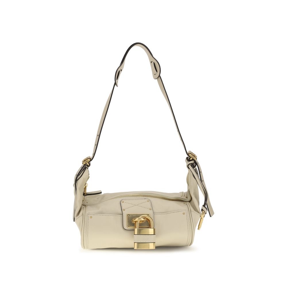 Bolso de hombro Chloé de piel de becerro beige Bos Taurus