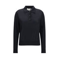 Loulou De Saison Black Cashmere Polo Shirt