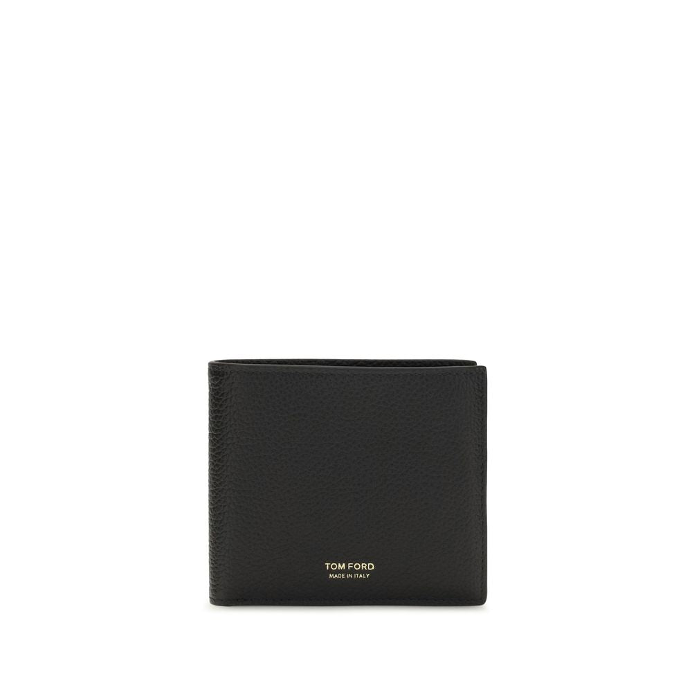 Billetera Tom Ford de piel de becerro negra Bos Taurus