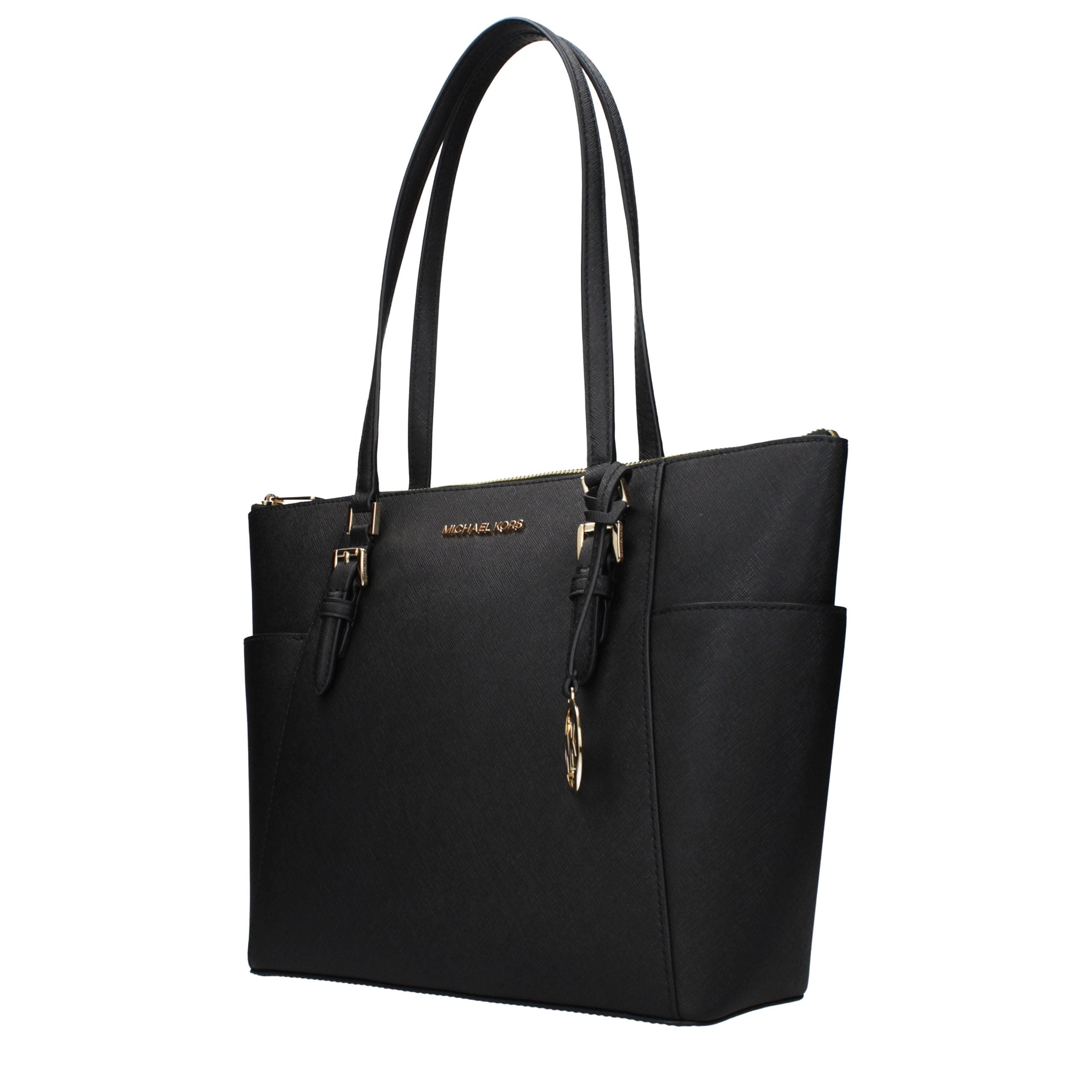 Bolso de hombro Michael Kors de cuero negro