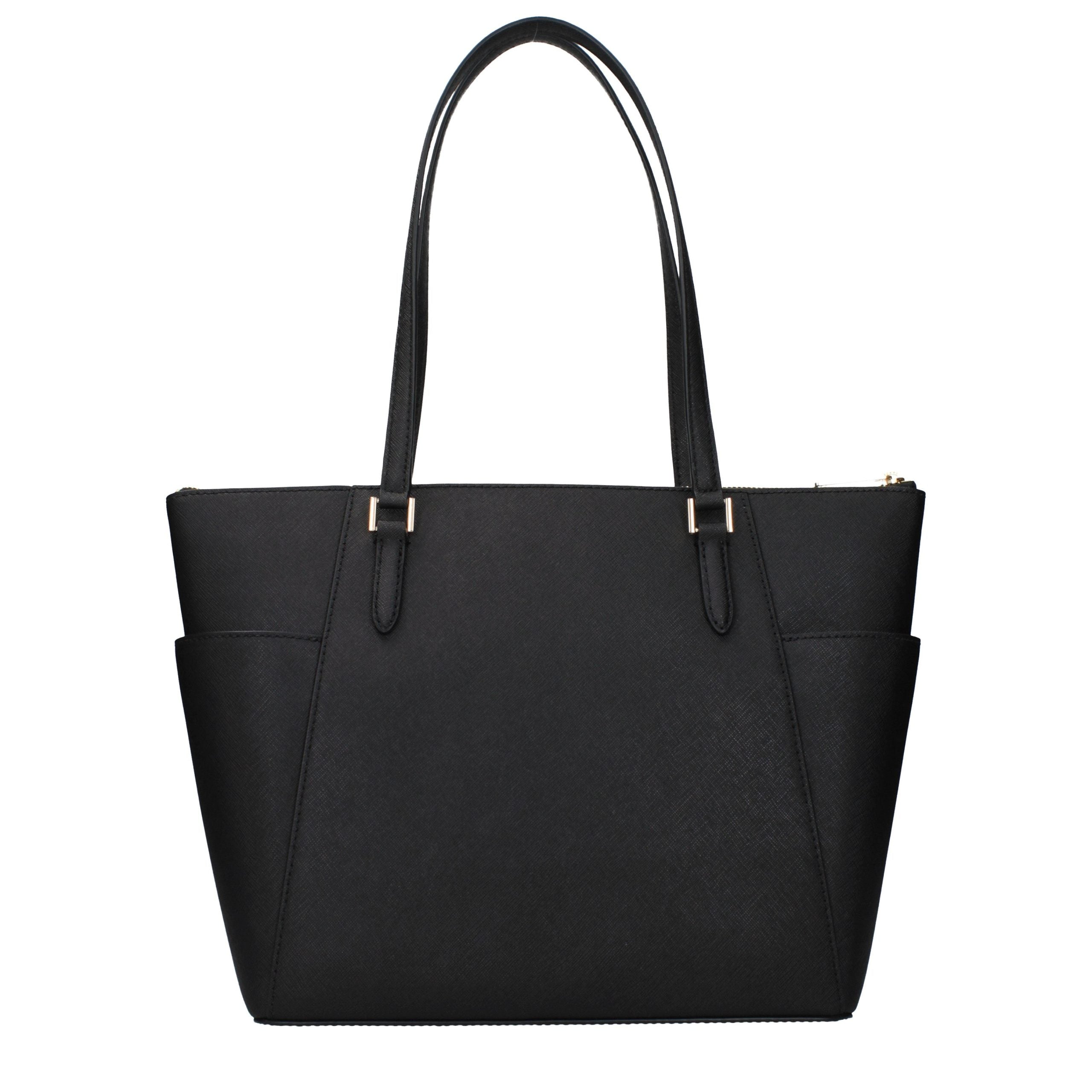 Bolso de hombro Michael Kors de cuero negro