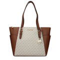 Bolso de hombro Michael Kors de cuero beige