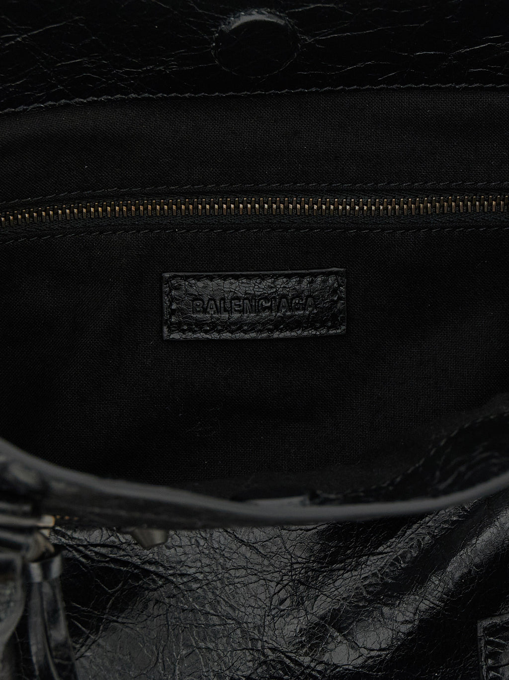 Balenciaga Black Lamb Leather Tote Bag