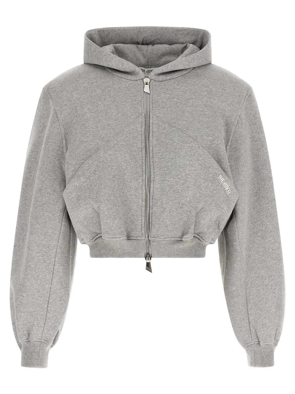 La sudadera de algodón gris The Attico