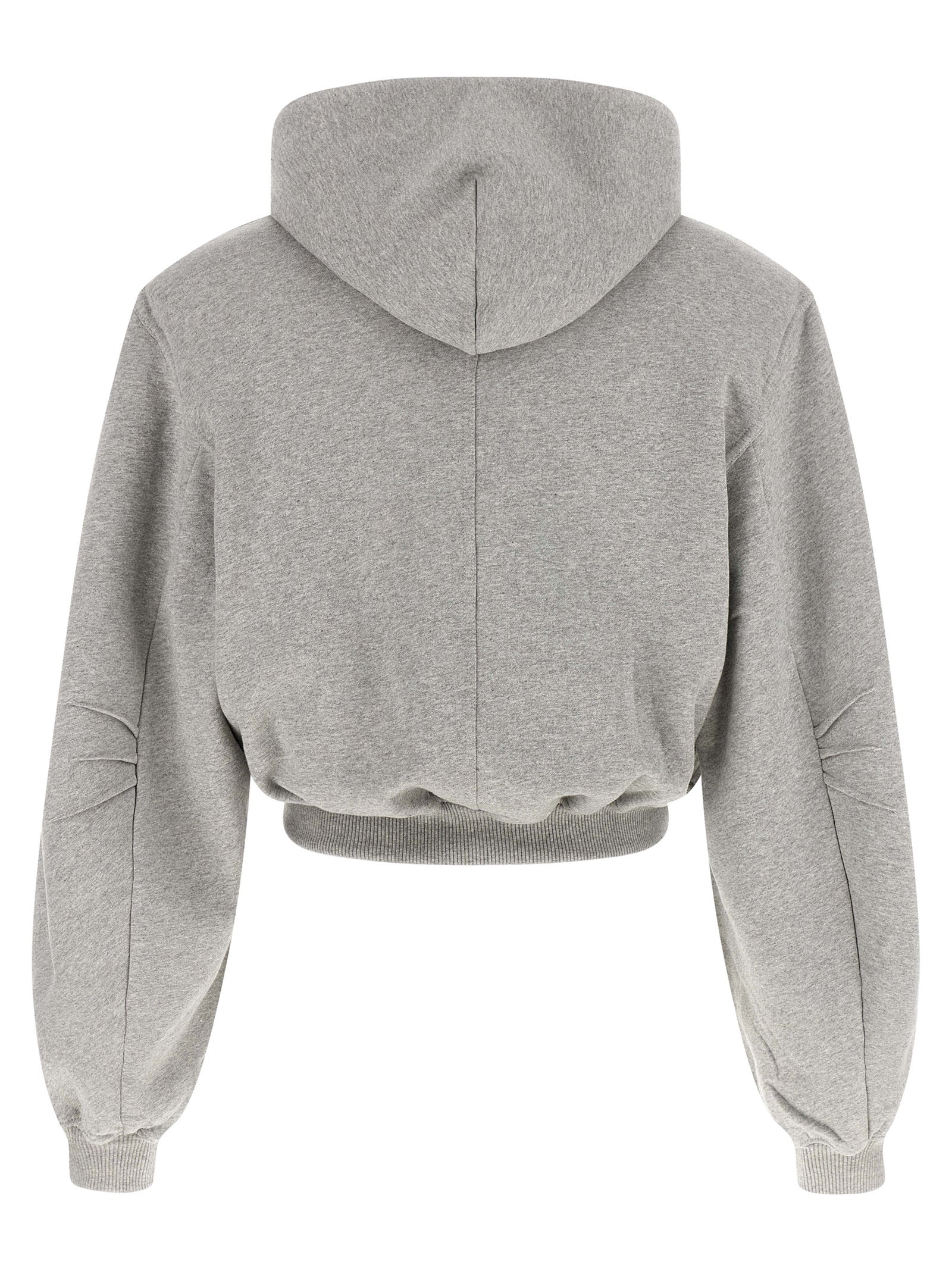 La sudadera de algodón gris The Attico