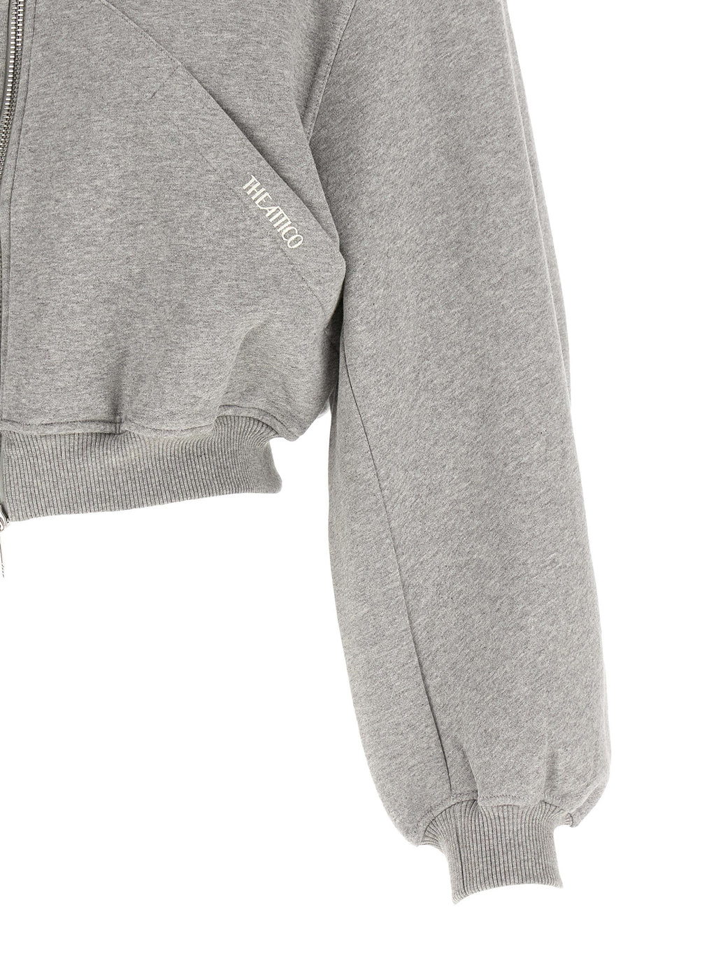 La sudadera de algodón gris The Attico