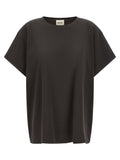 Khaite Gray Cotton T-Shirt