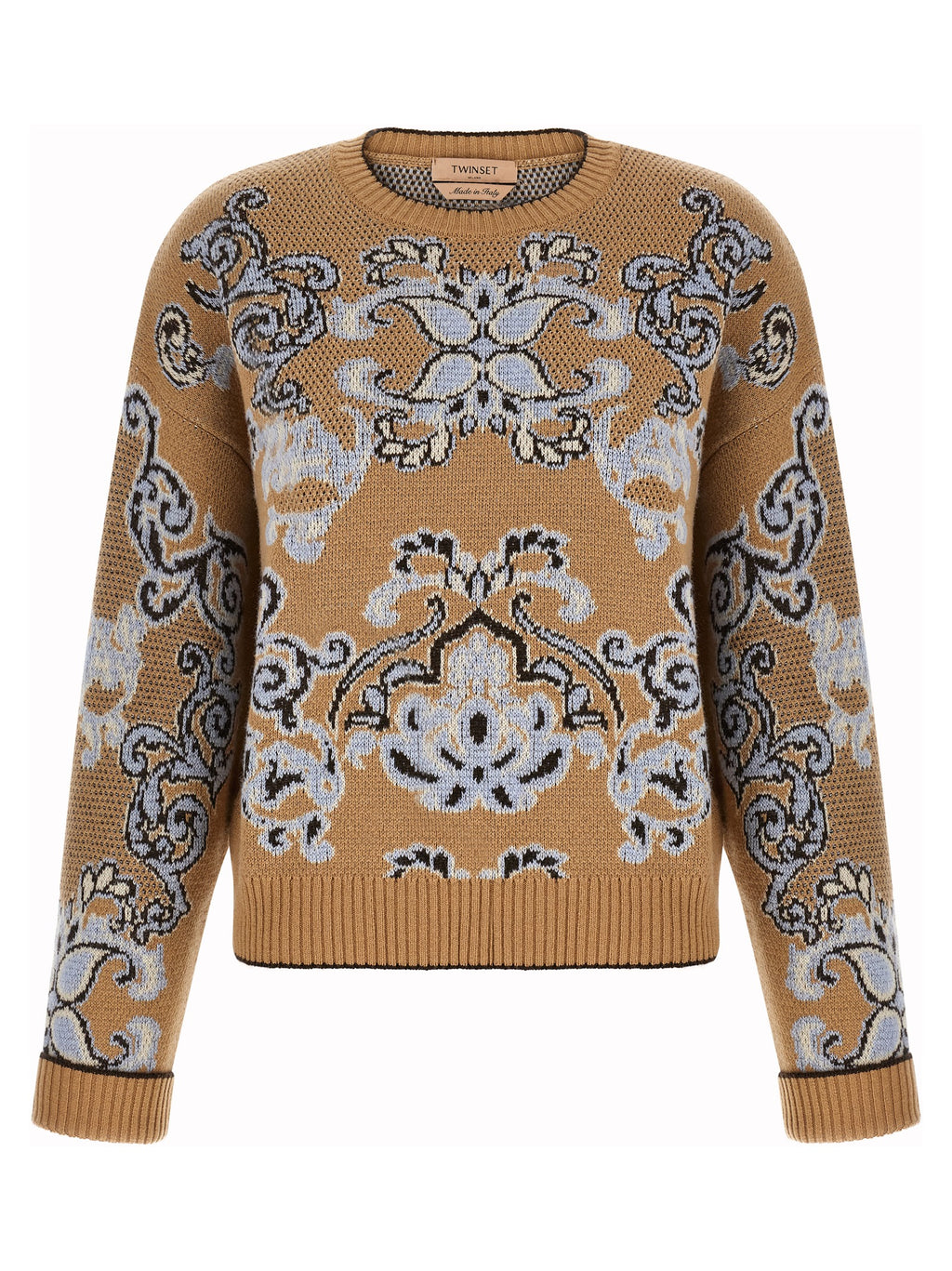 Twinset Brown Wool Cardigan