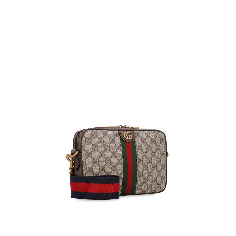 Bolso de hombro Gucci de algodón beige