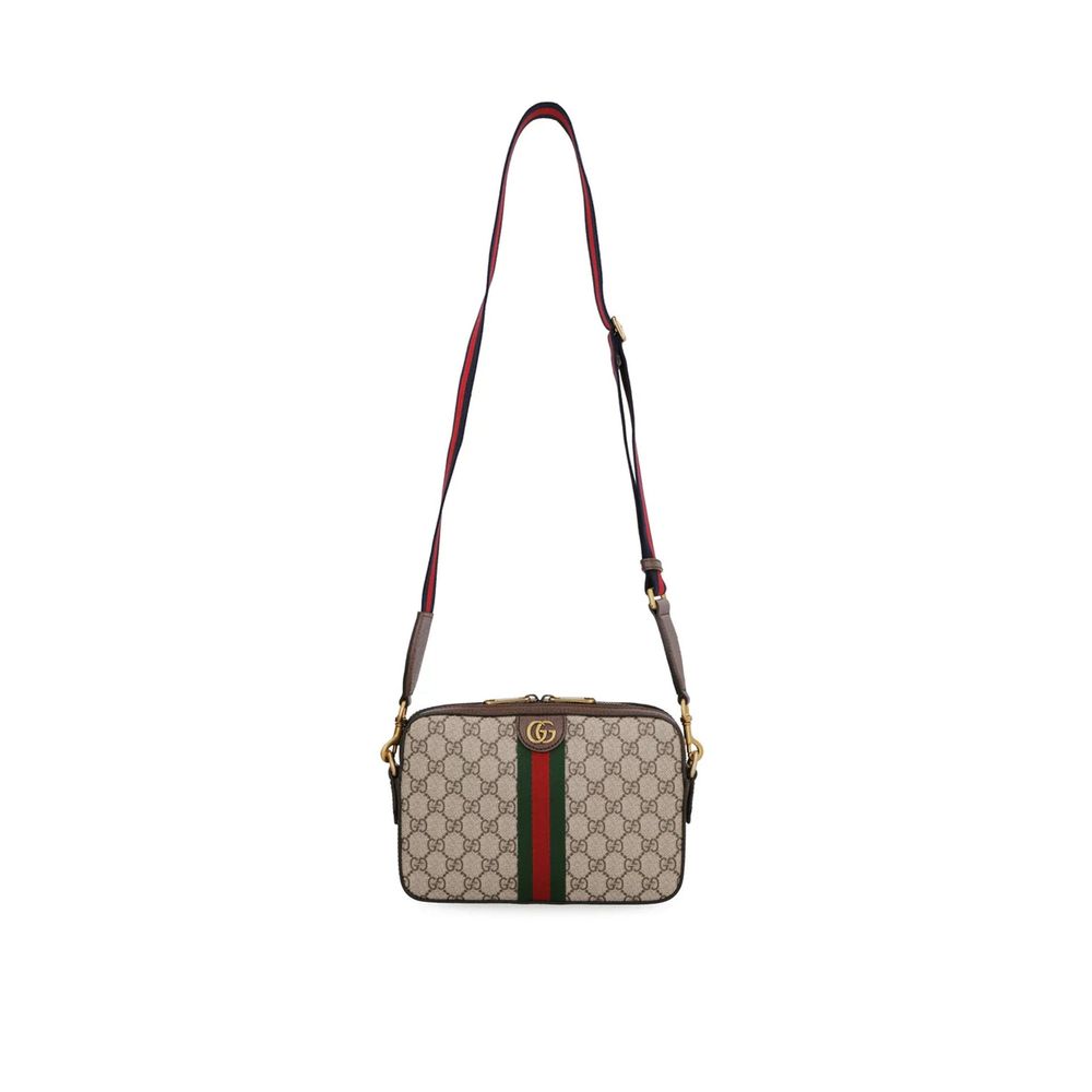 Bolso de hombro Gucci de algodón beige