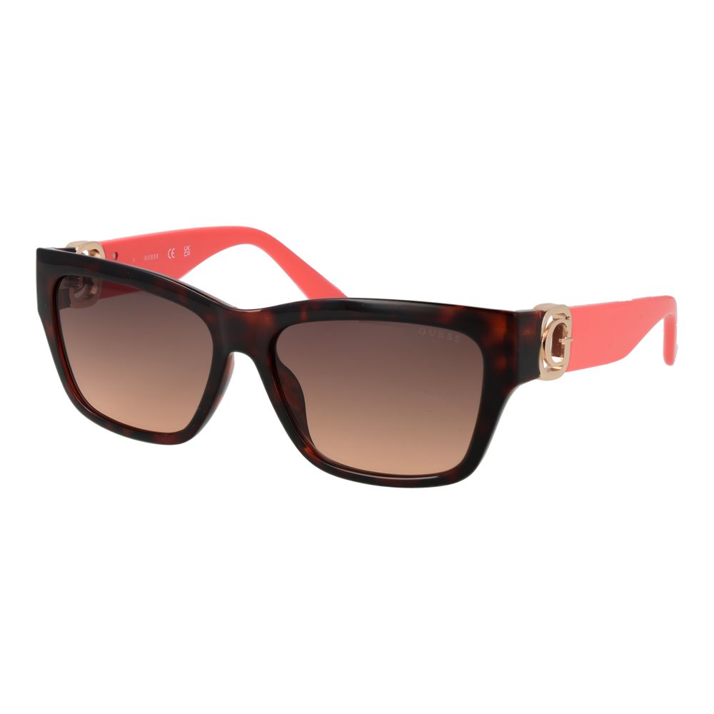 Gafas de sol de plástico Guess marrones