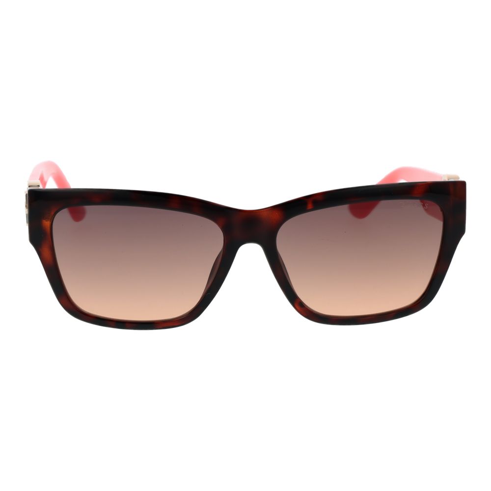 Gafas de sol de plástico Guess marrones