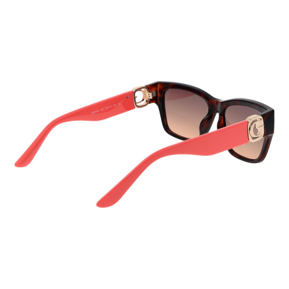 Gafas de sol de plástico Guess marrones