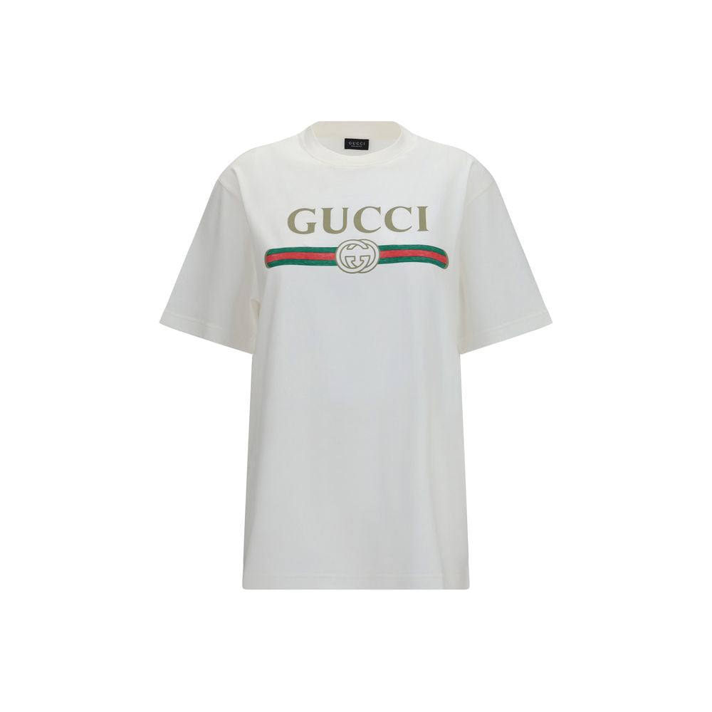 Camiseta Gucci de algodón blanco