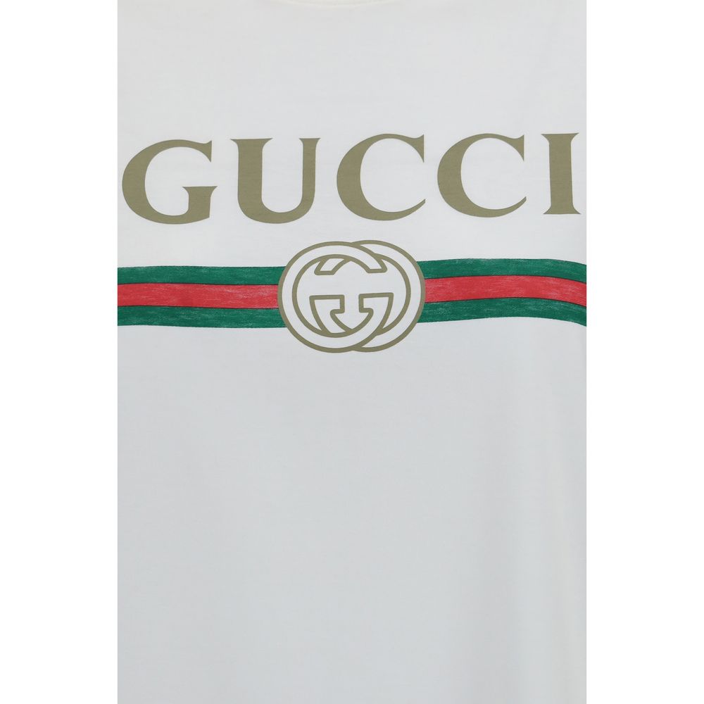 Camiseta Gucci de algodón blanco