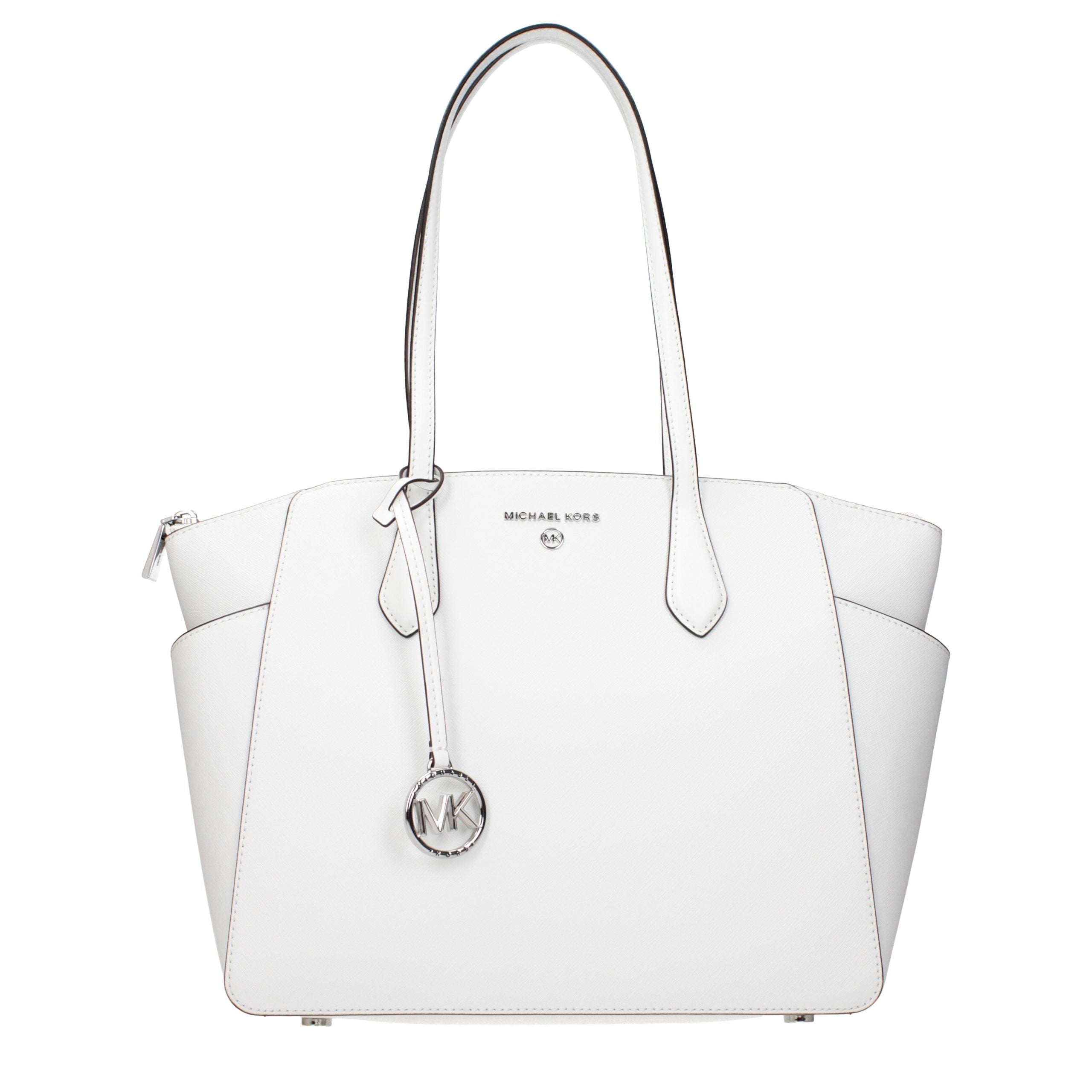 Bolso de hombro Michael Kors de cuero blanco