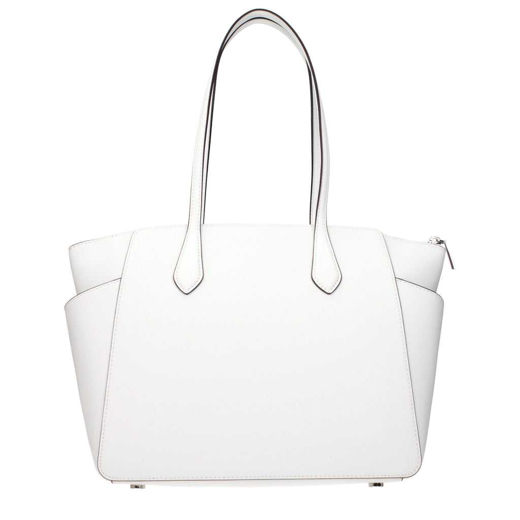Bolso de hombro Michael Kors de cuero blanco