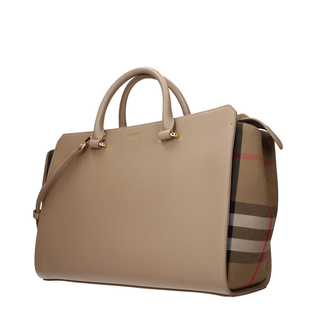 Bolso de mano Burberry de piel beige