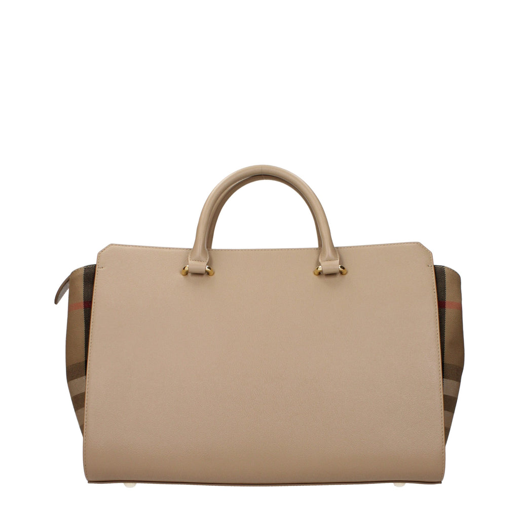 Bolso de mano Burberry de piel beige