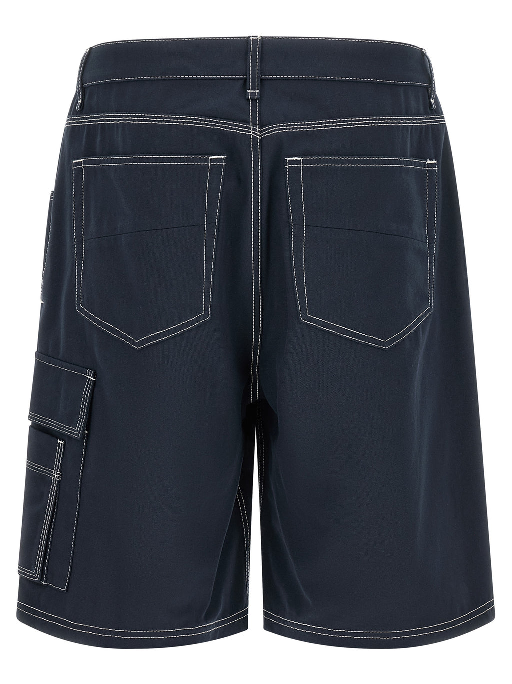 Fendi Blue Cotton Bermuda Shorts