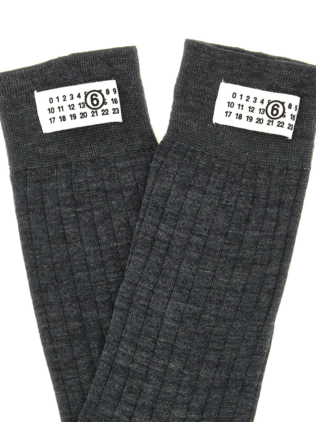 MM6 Maison Margiela Gray Wool Socks