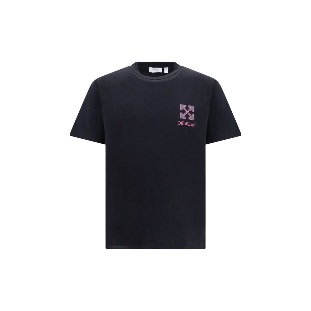 Camiseta de algodón negra Off-White