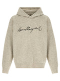 MM6 Maison Margiela Gray Wool Cardigan