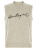 MM6 Maison Margiela Gray Wool Sweatshirt