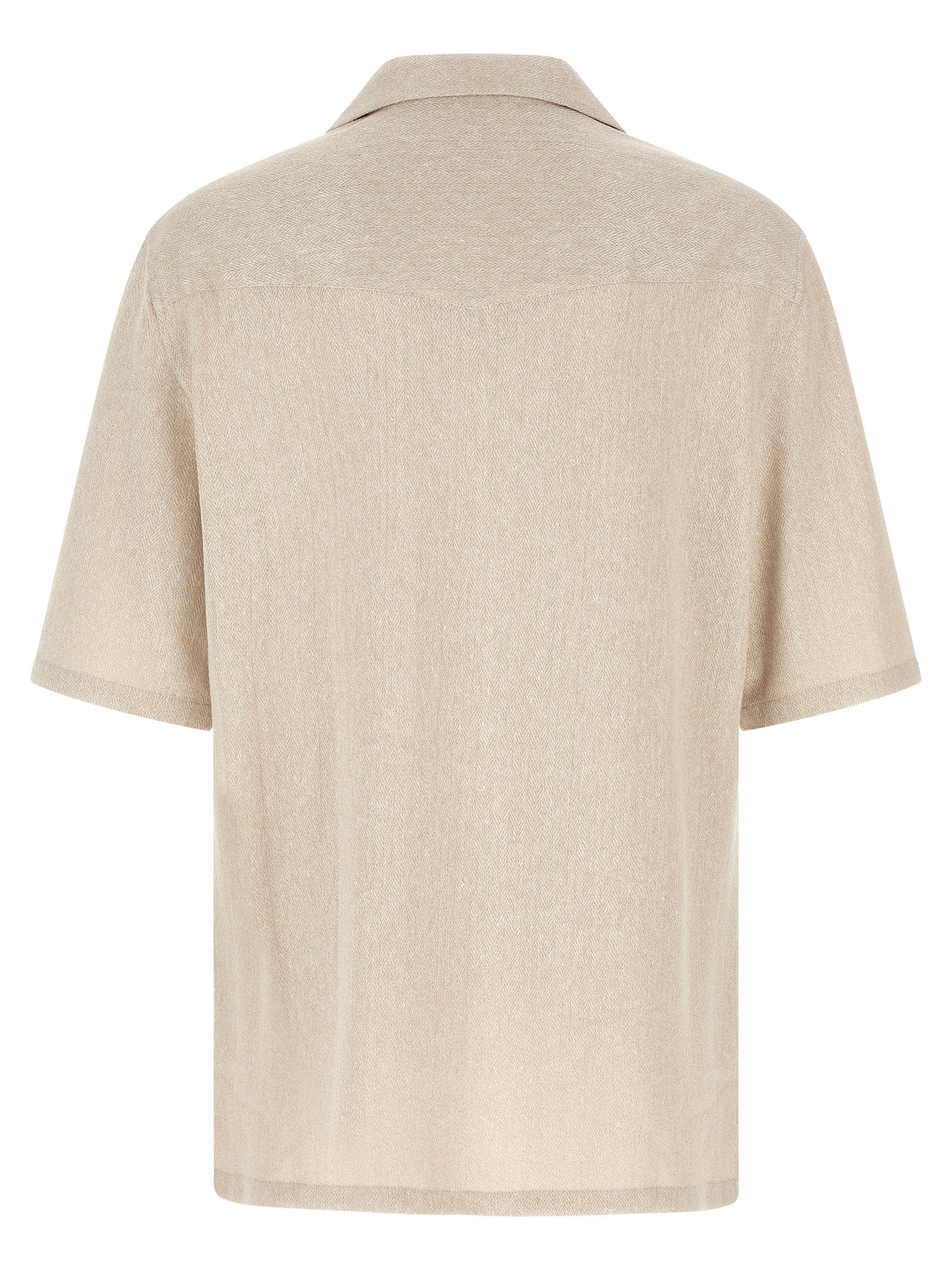 Brunello Cucinelli Beige Linen Blouse