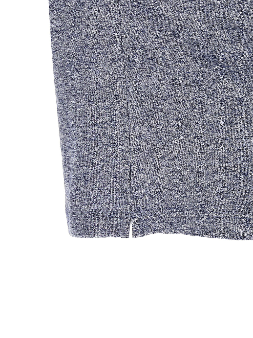 Camiseta de lino azul Brunello Cucinelli