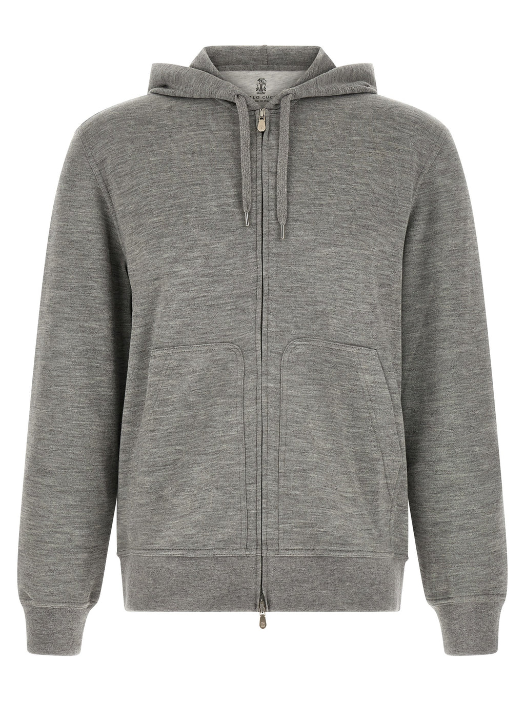Brunello Cucinelli Gray Cashmere Sweatshirt