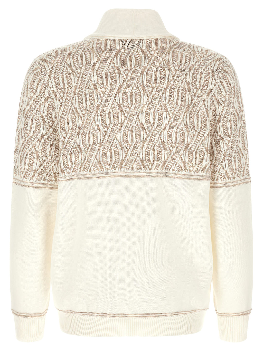 Cárdigan Brunello Cucinelli de algodón beige
