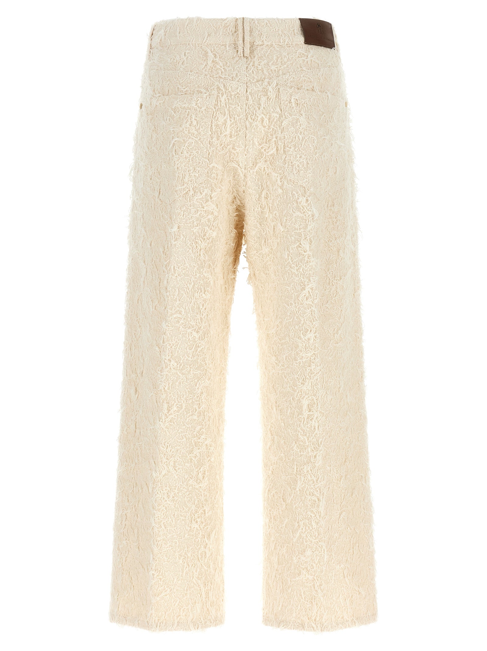 Brunello Cucinelli Pantalón Casual de Algodón Beige